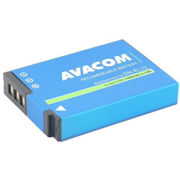 Baterie Avacom Nikon EN-EL12 Li-Ion 3.7V 1100mAh 4.1Wh modrá

