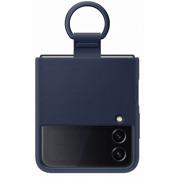 Kryt na mobil Samsung Galaxy Z Flip4 Silicone Cover with ring - navy 

