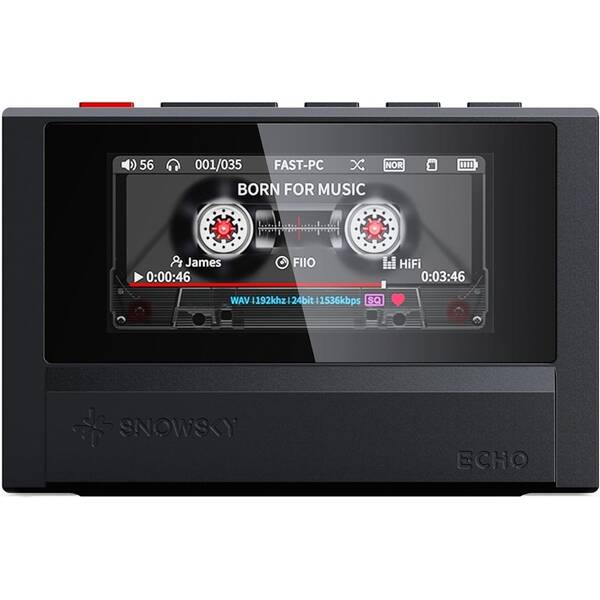 HiFi přenosný digitální přehrávač FiiO SNOWSKY ECHO 8GB černý

