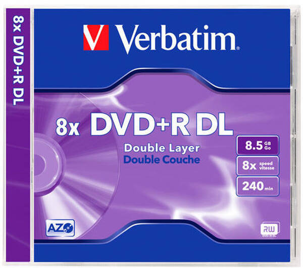 Disk Verbatim DVD+R DualLayer, 8,5GB, 8x, 1ks 

