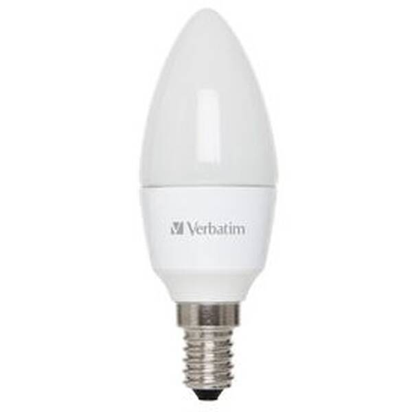 Žárovka LED Verbatim 4,5W E14 350lm (31W), typ B matná, teplá bílá bílá

