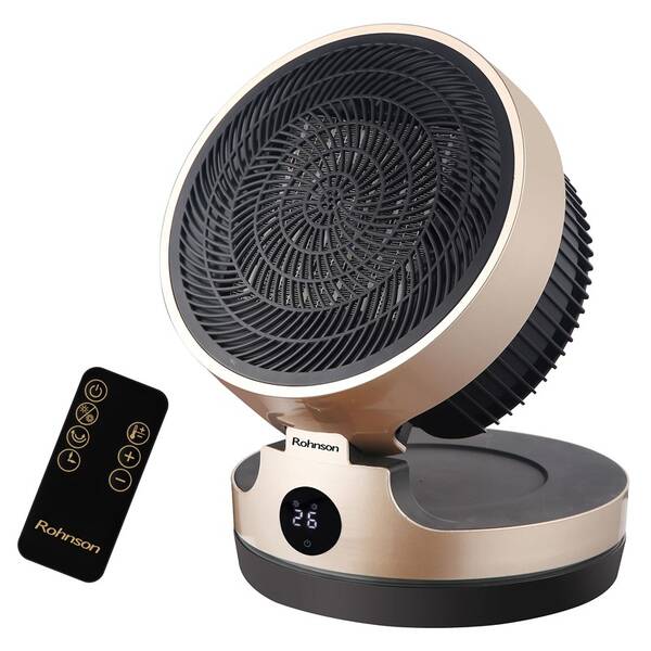 Teplovzdušný ventilátor Rohnson R-8070 černý/zlatý

