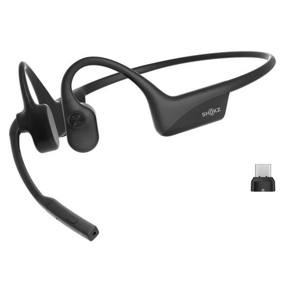 Sluchátka Shokz OpenComm2 UC (2025), USB-C, Bluetooth černá

