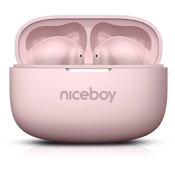 Sluchátka Niceboy Beans 5 PRO Pink růžová

