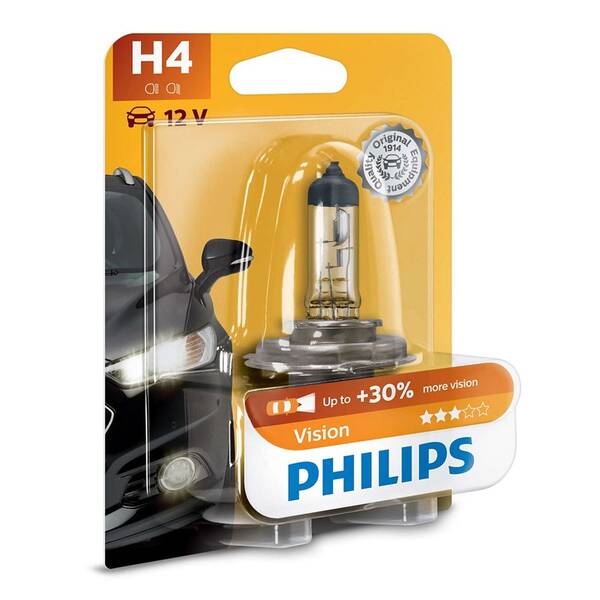 Autožárovka Philips Vision H4 (1 ks) 


