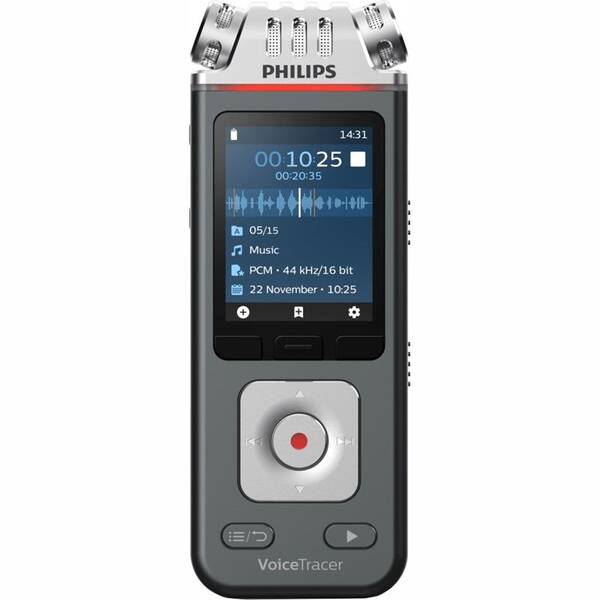 Diktafon Philips DVT6115 černý/stříbrný

