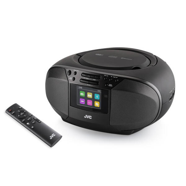Radiopřijímač DAB+/CD JVC RD-E664B-DAB černá barva
