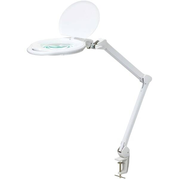 Stolní LED lampička Geti lupa GDM45D, regulace jasu, 3 dioptrie bílá

