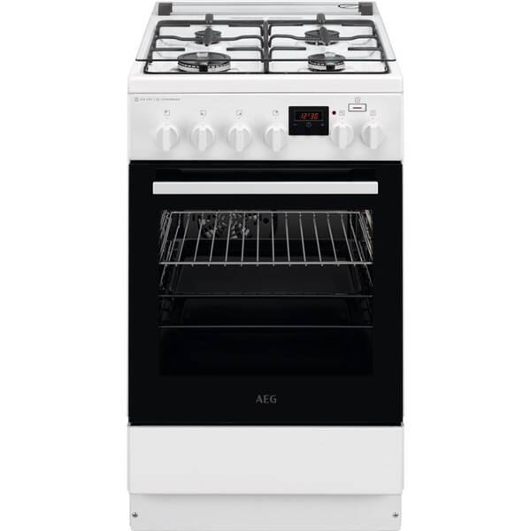 Kombinovaný sporák AEG CKB56480BW bílý

