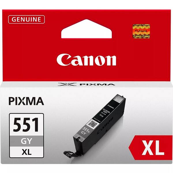 Inkoustová náplň Canon CLI-551XL GY, 3350 stran šedá


