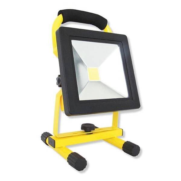 LED reflektor McLED 10W, studená bílá, 400lm, dobíjecí 

