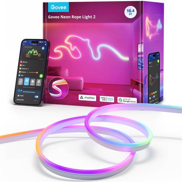 LED pásek Govee Neon 2 MATTER, 5m, RGBIC 

