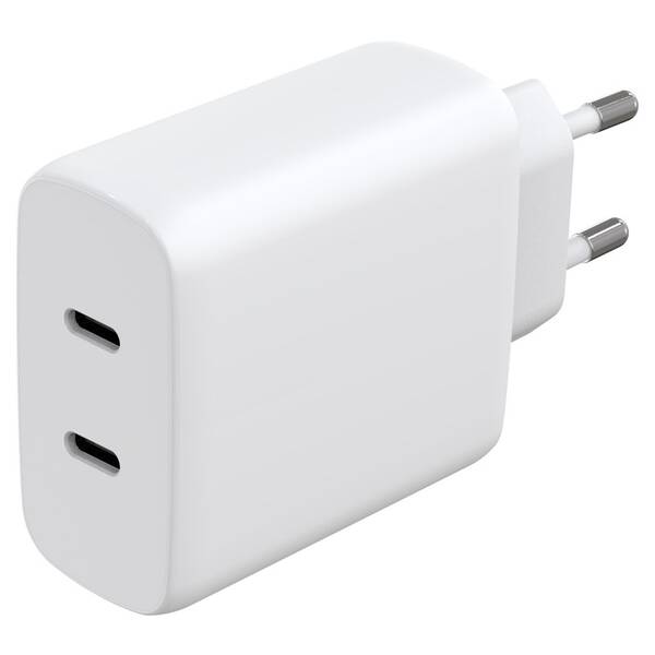 Nabíječka do sítě WG 2x USB-C, 50 W bílá

