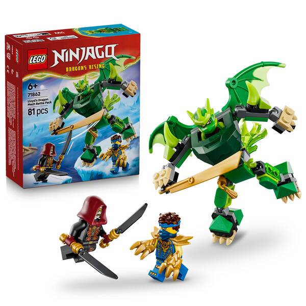Stavebnice LEGO® NINJAGO® 71862 Bojový balíček: Lloydův dračí oblek 

