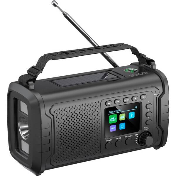 Radiopřijímač s DAB+ Sencor SRD 1090SCLD B černý

