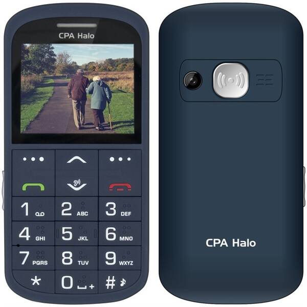 Mobilní telefon CPA Halo 11 Pro Senior s nabíjecím stojánkem modrý

