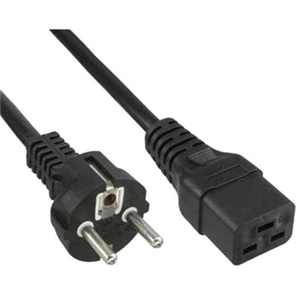 Kabel PremiumCord síťový k počítači 230V 16A IEC 320 C19 konektor, 1,5 m 

