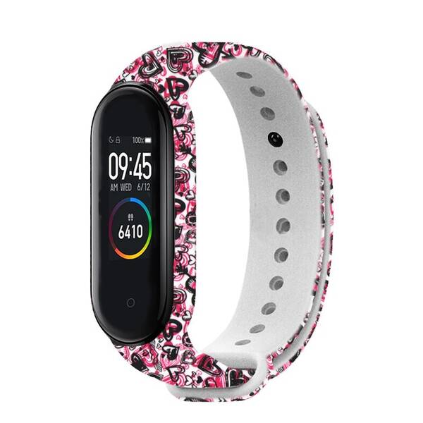 Řemínek RhinoTech na Xiaomi Mi Band 3/4 - motiv láska 

