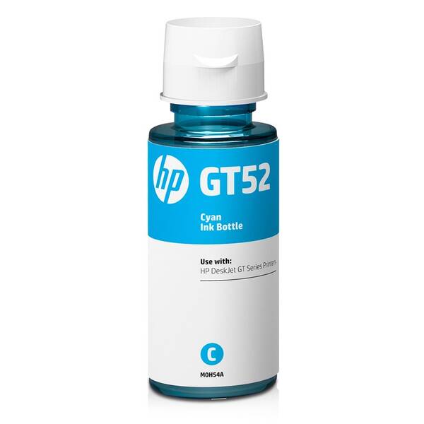 Inkoustová náplň HP GT52, 8 000 stran azurová

