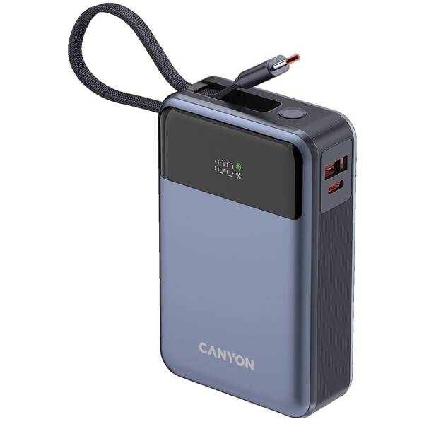 Powerbanka Canyon OnPower 600 PD65W 20 000 mAh šedá

