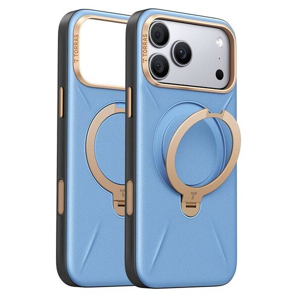 Kryt na mobil Torras Ostand Q3 VegSkin na Apple iPhone 18 Pro modrý

