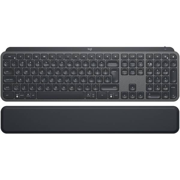 Klávesnice Logitech MX Keys s opěrkou zápěstí, US šedá

