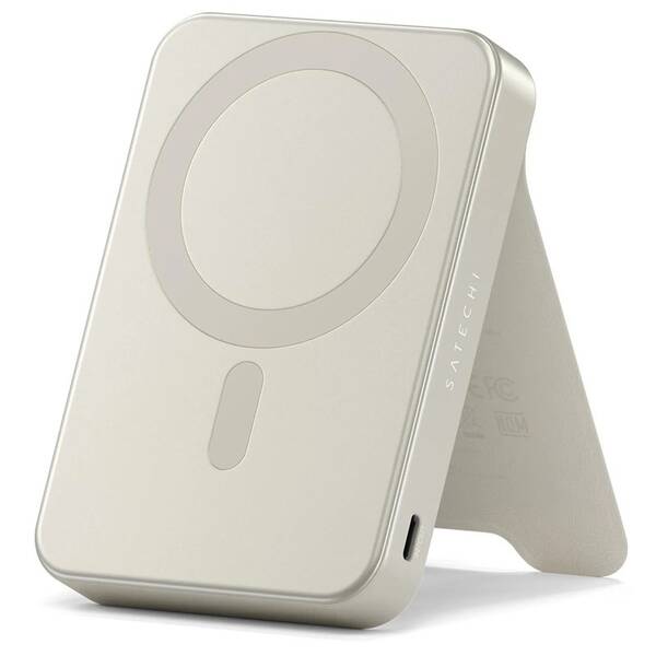 Powerbanka Satechi Qi2 10000 mAh béžová

