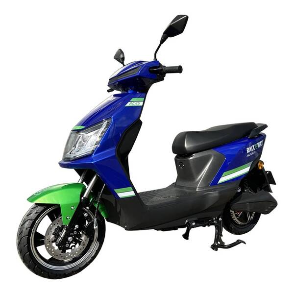 Elektroskútr RACCEWAY RC45 modrý/zelený

