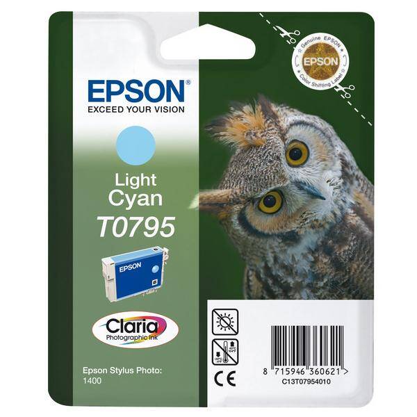Inkoustová náplň Epson T0795, 11,1 m azurová

