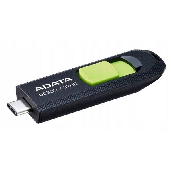 USB Flash ADATA UC300 32GB černý/zelený

