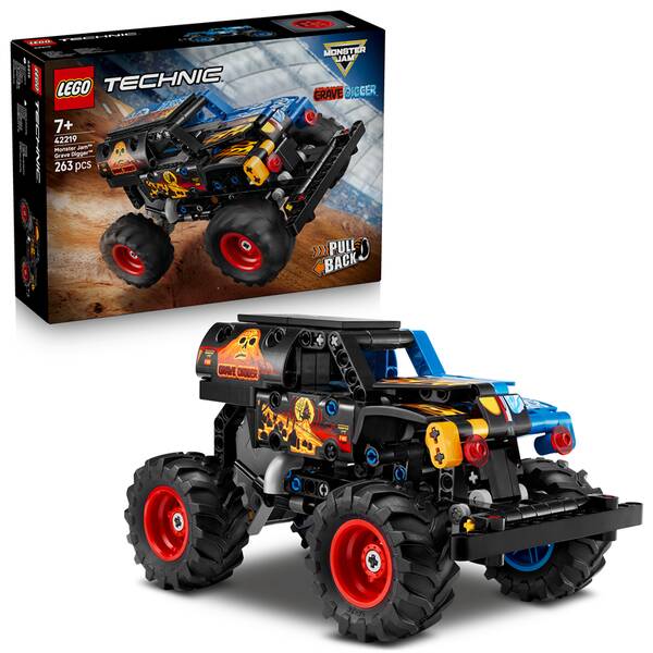 Stavebnice LEGO® Technic 42219 Monster Jam™ Grave Digger™ Oheň a led 

