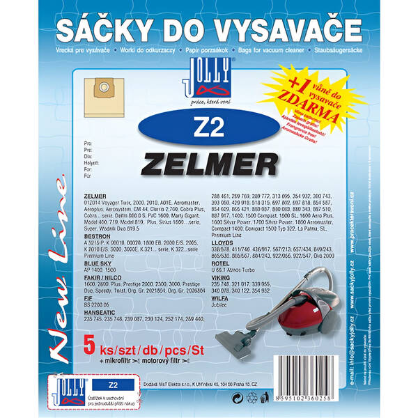 Sáčky do vysavače Jolly Z 2 (5 ks) 

