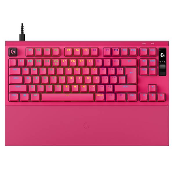 Klávesnice Logitech PRO X2 RAPID, US INT'L růžová

