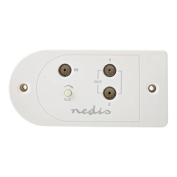Zesilovač Nedis CATV, Max. zesílení 25 dB, 40–862 MHz, 2 Výstupy, IEC 

