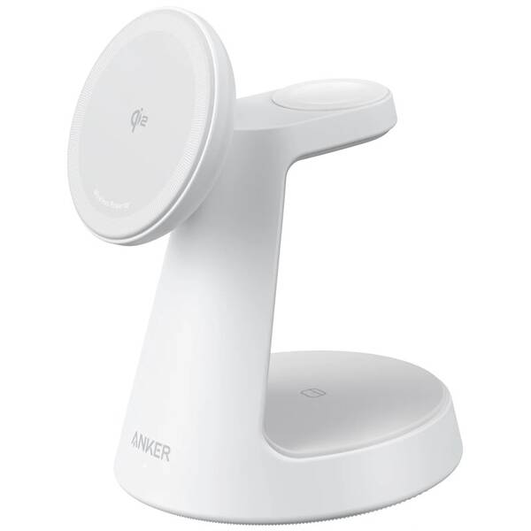 Bezdrátová nabíječka Anker MagGo 3v1 Dock Stand 15W bílá

