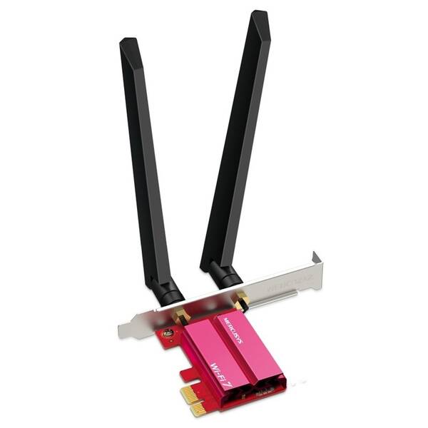 Síťová karta Mercusys MA47BE BE9300 Wi-Fi 7 Bluetooth červená

