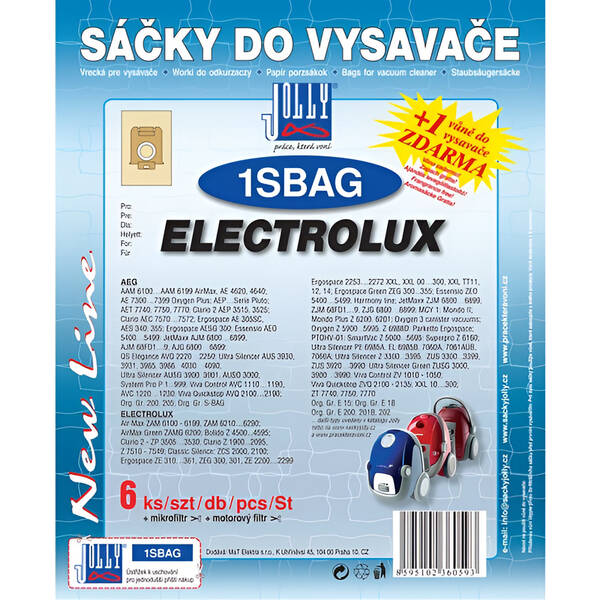 Sáčky do vysavače Jolly 1 S-BAG (6 ks) 

