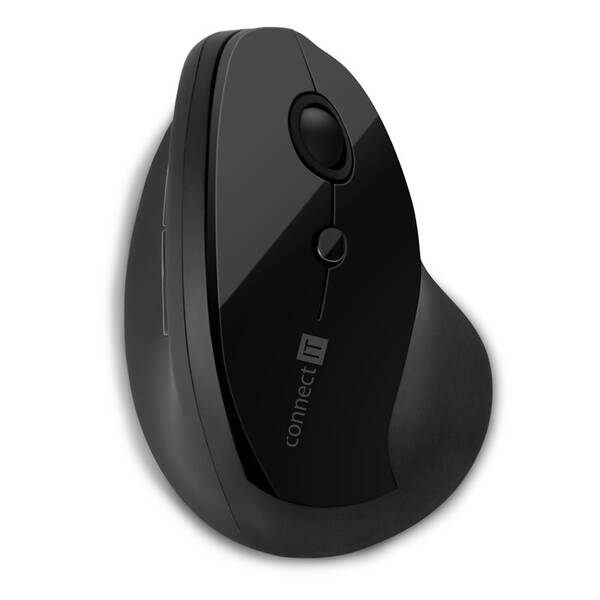 Myš Connect IT vertikální, ergonomická černá

