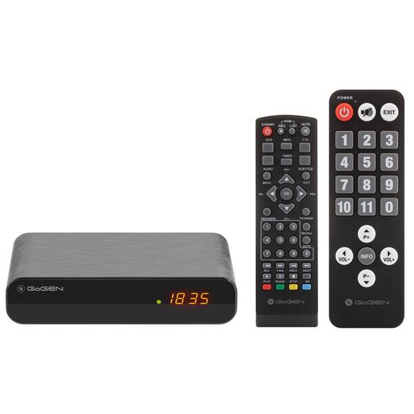 Set-top box GoGEN DVB 133 T2 SENIOR černý

