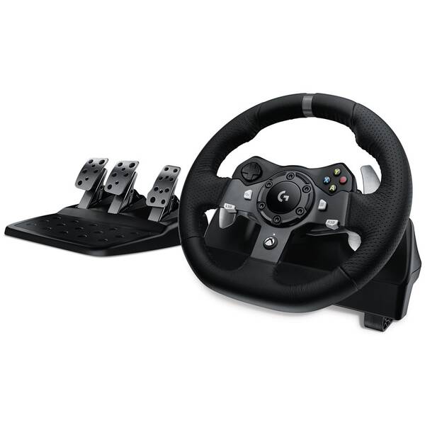 Volant Logitech G920 pro Xbox Series X|S, Xbox One, PC + pedály černá barva
