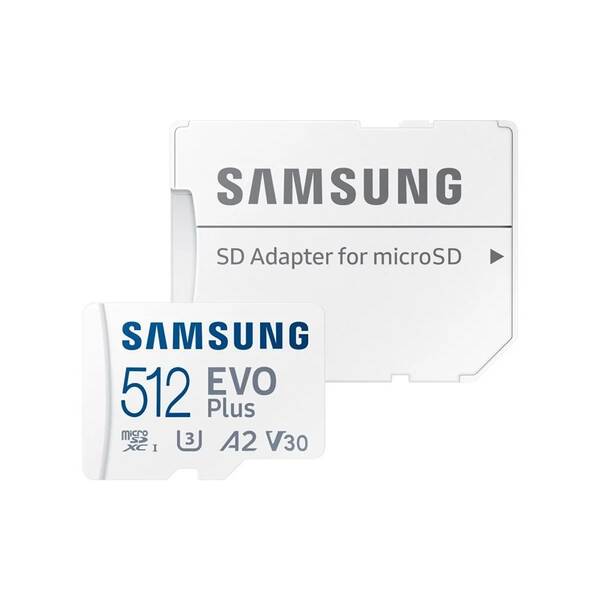 Paměťová karta Samsung 512GB UHS-I U3 (160R/30W) + SD adaptér 


