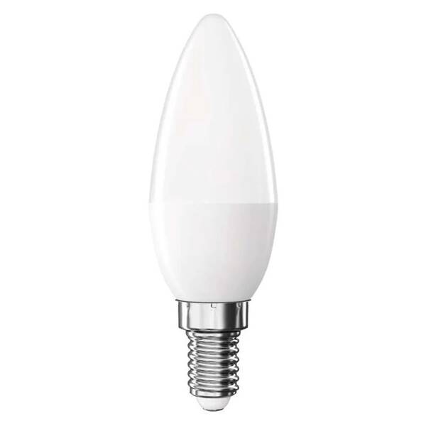 Žárovka LED EMOS Classic svíčka, E14, 6,5W, studená bílá 

