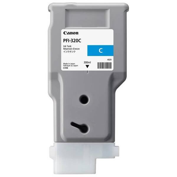 Inkoustová náplň Canon PFI-320C, 300 ml azurová

