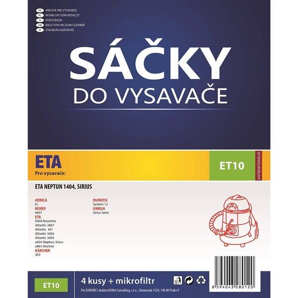 Sáčky do vysavače Koma ET10 (4 ks) 

