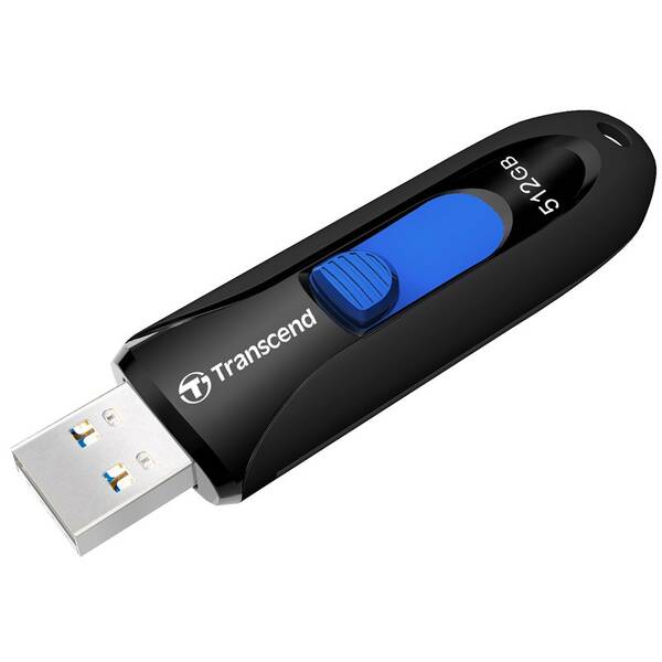 USB Flash Transcend 512 GB USB 3.1 černý/modrý

