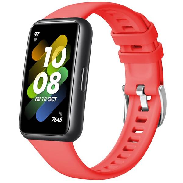 Řemínek FIXED Silicone Strap na Huawei Band 7 červený

