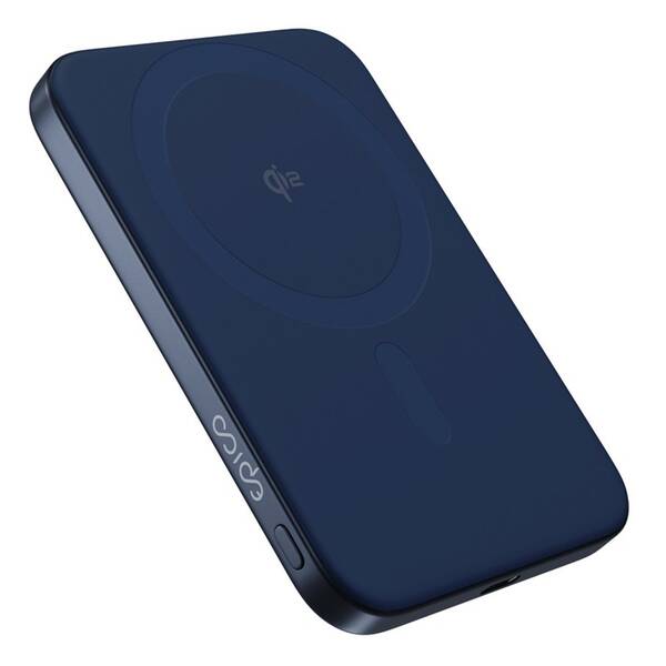 Powerbanka Epico UltraPack Qi2 Slim Alu Mag+ 5000mAh modrá

