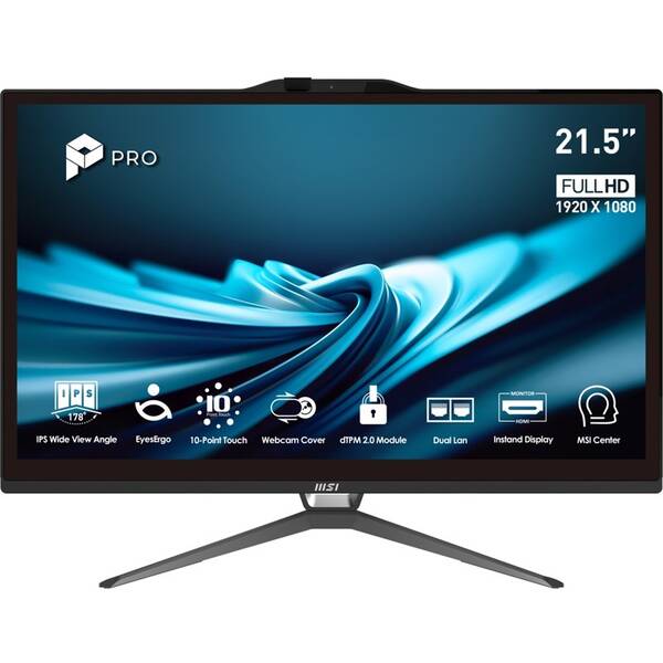 Počítač All In One MSI PRO AP222T 14MA-668EU černý


