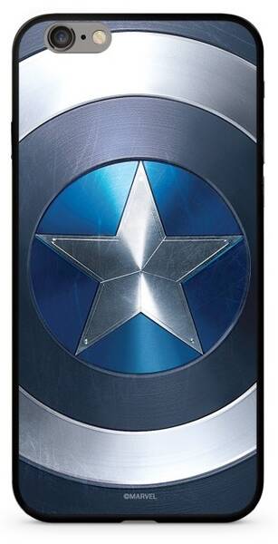 Kryt na mobil Marvel Premium Glass Captain America pro Apple iPhone X modrý

