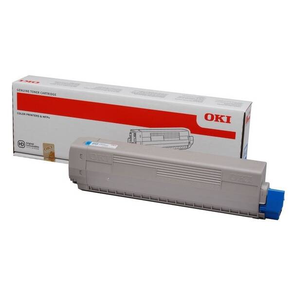 Toner OKI C822, 7300 stran azurový

